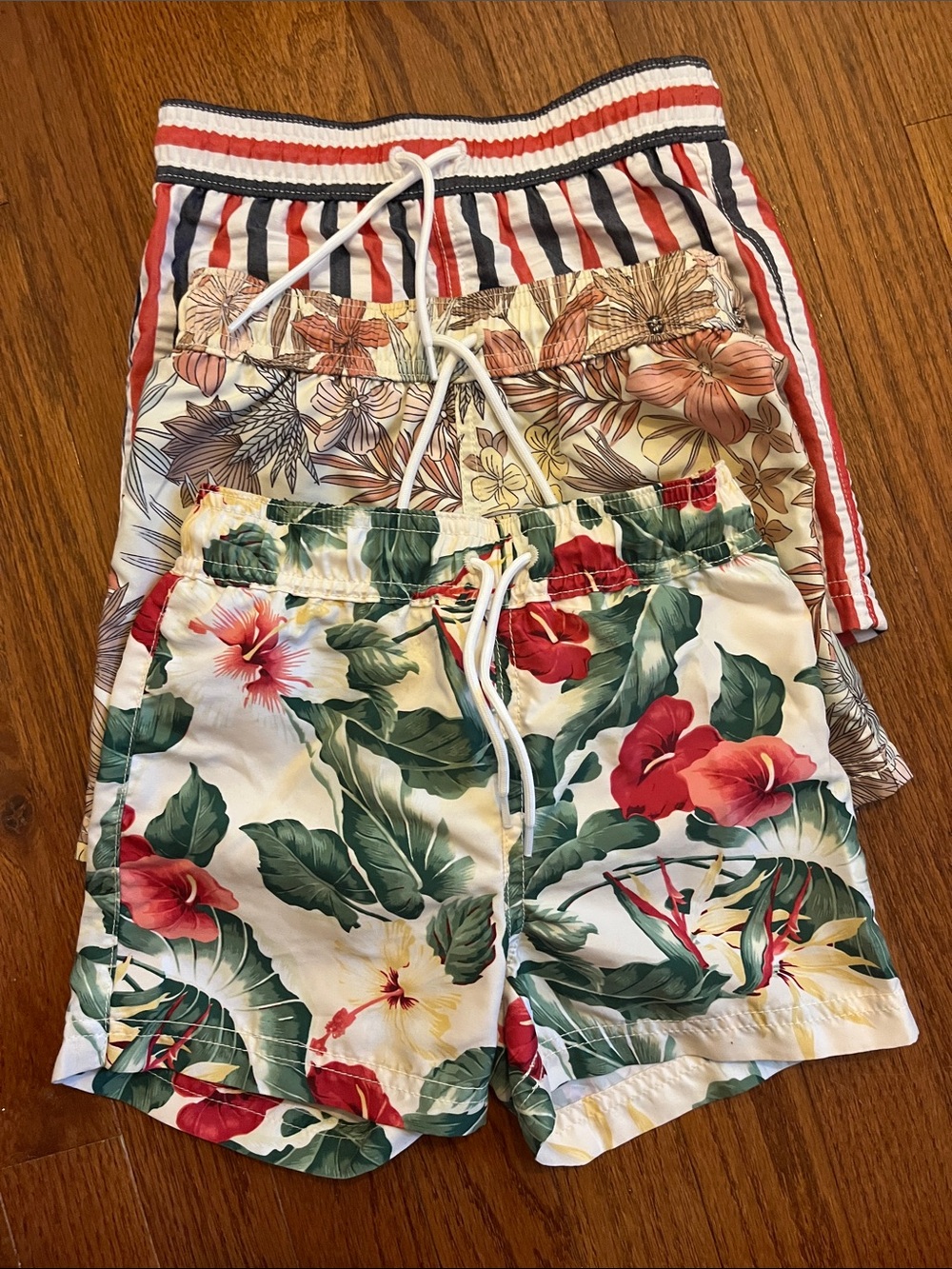 Janie and Jack Drawstring Swim Shorts 4T (Lot of 3)